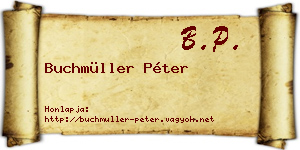 Buchmüller Péter névjegykártya
