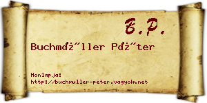 Buchmüller Péter névjegykártya