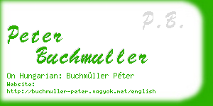 peter buchmuller business card